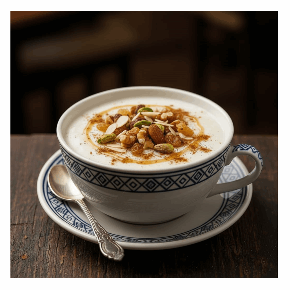 مشروبات ساخنة سحلب مكسرات