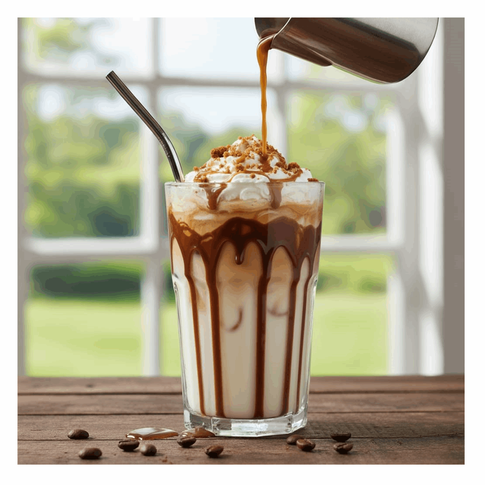 قهوة مثلجة لاتيه نوتيلا