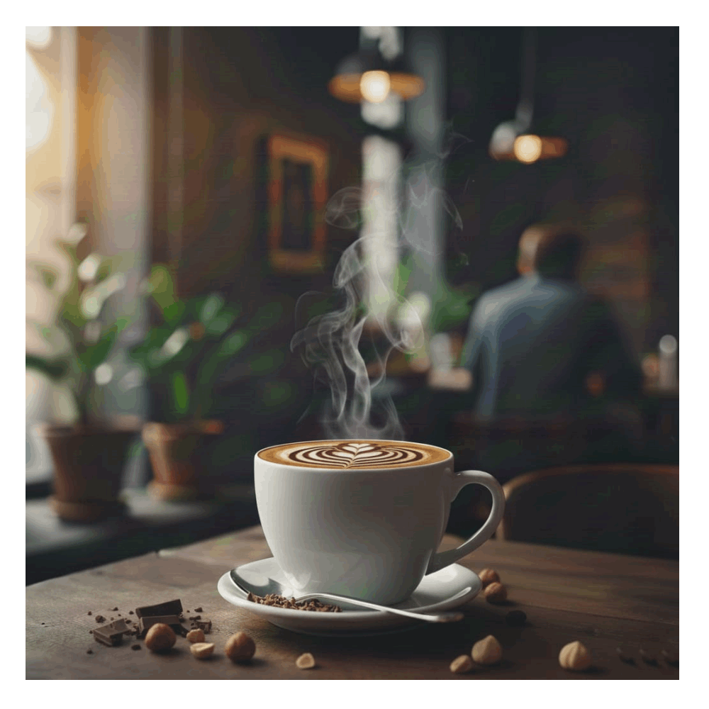 قهوة لاتيه نوتيلا