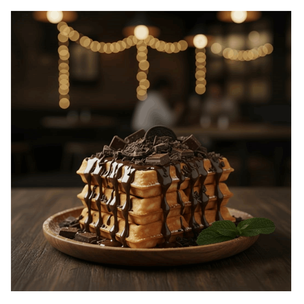 حلويات وافل شوكولاته