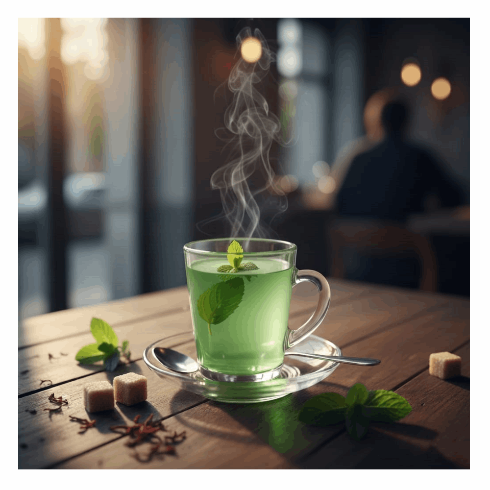 مشروبات ساخنة شاي اخضر