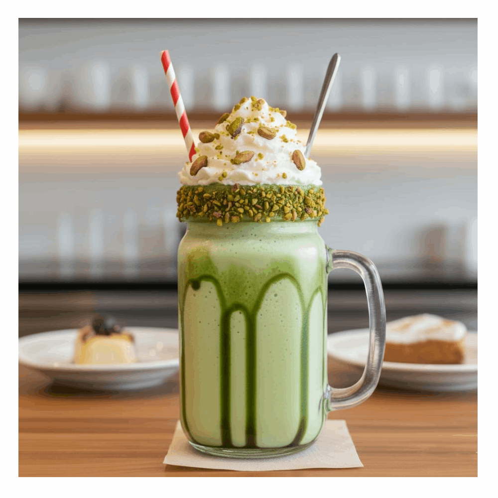 ميلك تشيك بستاشيو