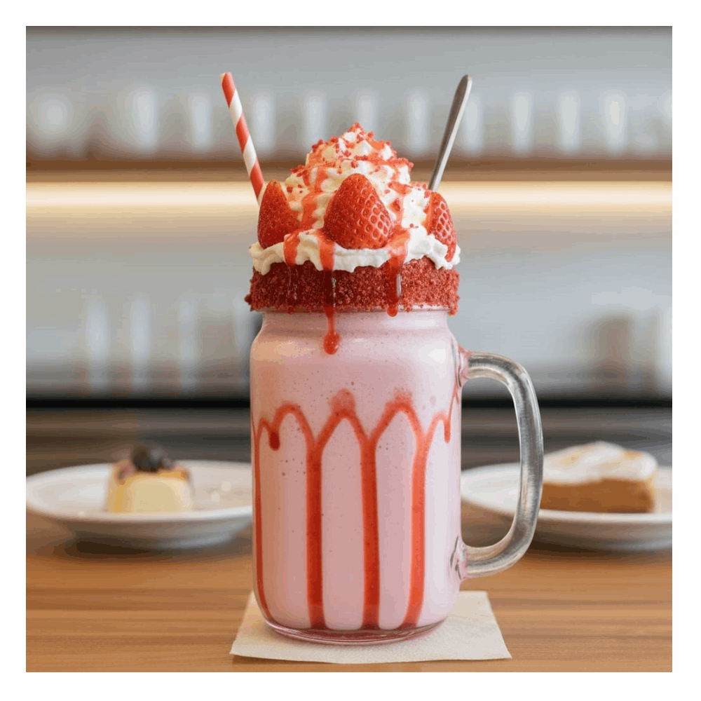 ميلك تشيك فراولة