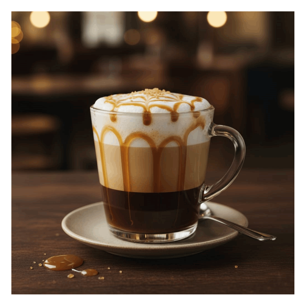 قهوة ماكياتو كراميل