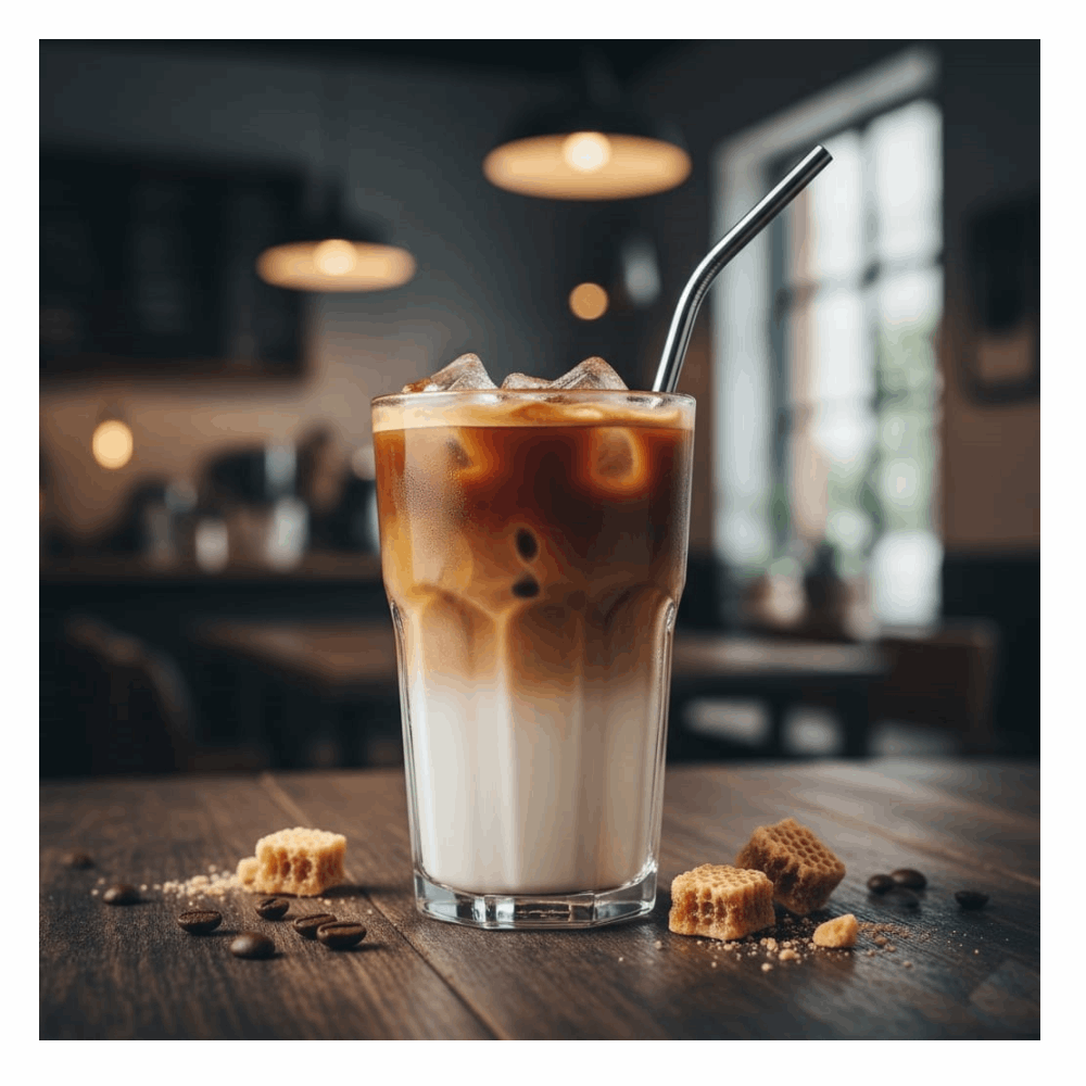قهوة مثلجة لاتيه سبانيش