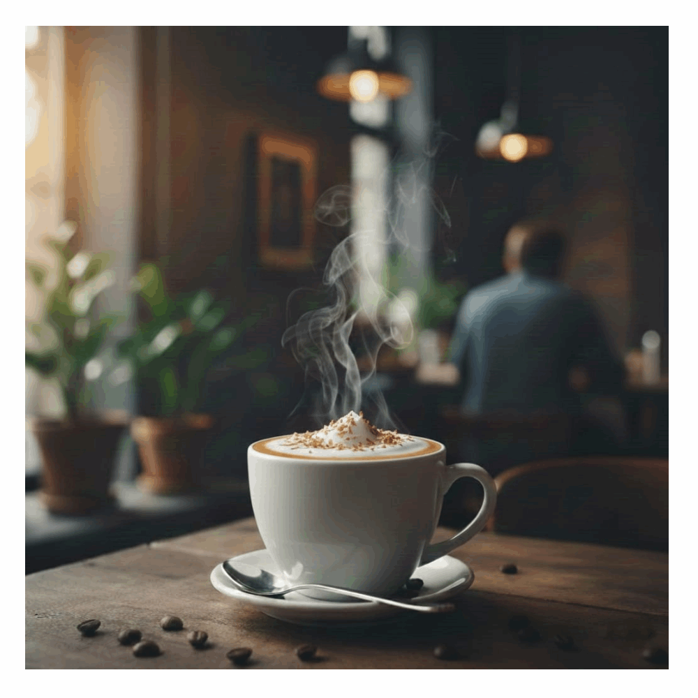 قهوة لاتيه جوز هند