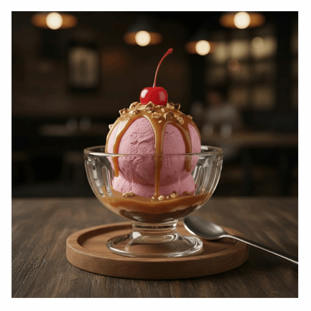 حلويات ايس كريم فراولة