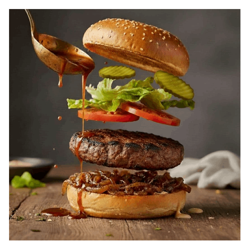 ساندويتش برجر بيف سنجل