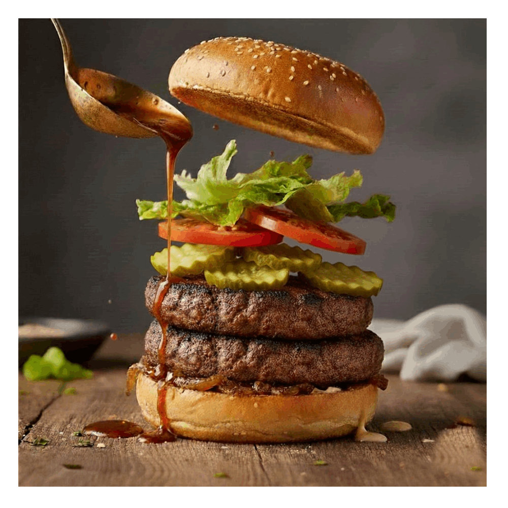 ساندويتش برجر بيف دبل