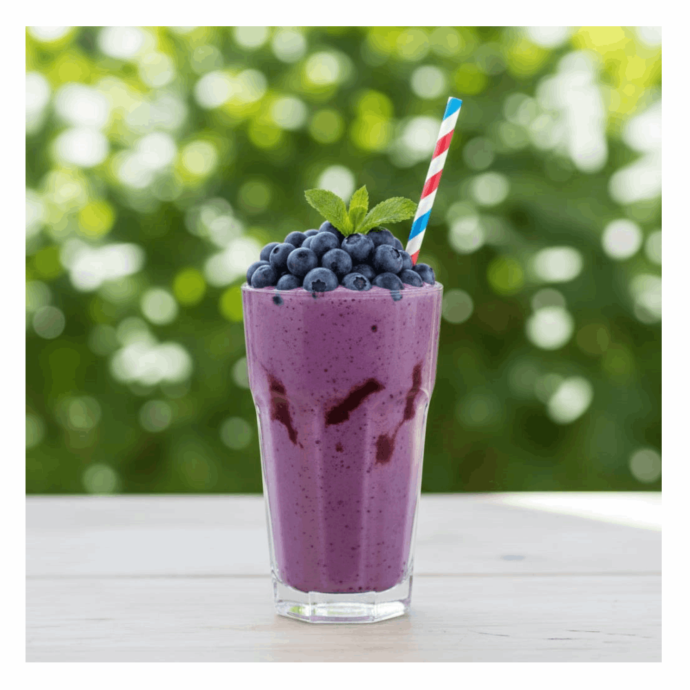 ميلك تشيك بلوبيري