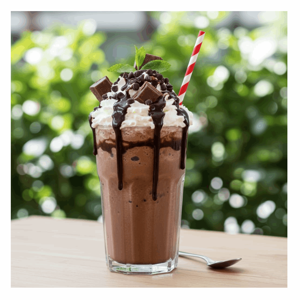 قهوة مثلجة فرابتشينو شوكولاته