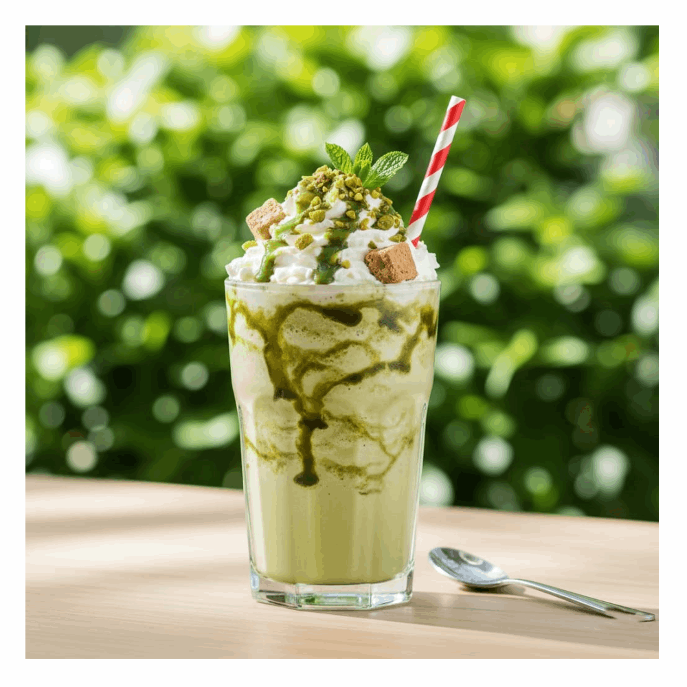 قهوة مثلجة فرابتشينو بستاشيو